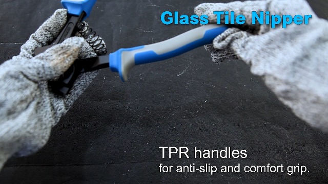 SPEEDWOX Glass Tile Nipper 8 Inches Glass Cutters for Quickly